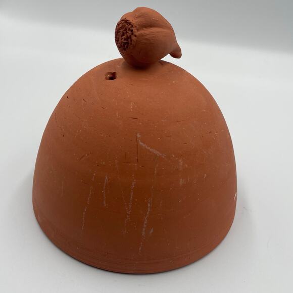 Terra Cotta Garlic Baker Cover Domed Lid - Picture 2 of 4